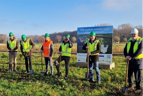 Startsein beplanting recreatiegebied Bonnenpolder