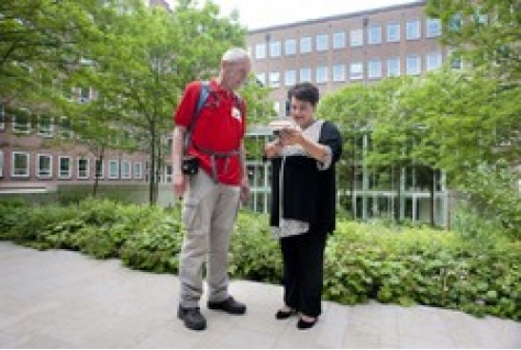 Wandelambassadeur Johan Vellinga op pad