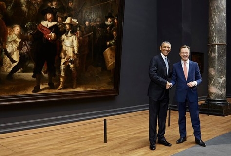 President Obama bezoekt het Rijksmuseum 