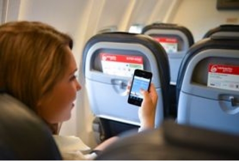 Smartphone aan bij vluchten airberlin