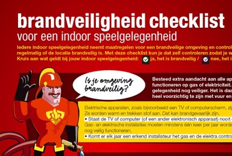 Instrumenten voor een brandveilige indoor speeltuin