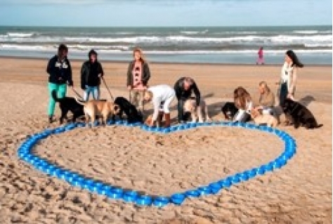 PR-actie Hondendag door Noordwijk