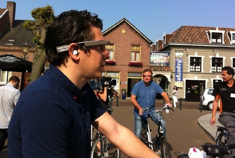 Fietsen met een Google Glass in Noord-Limburg