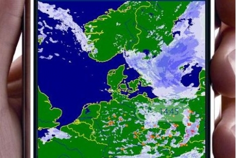 Europese beelden buienradars verbonden