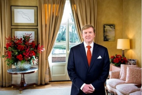 Koning Willem-Alexander bij start Tour de France 2015 in Utrecht