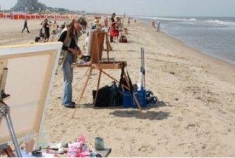 Marketingactie musea en Holland promotie op het strand