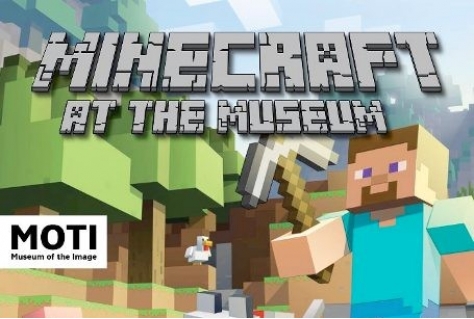 Bouwen en spelen met Minecraft at the museum