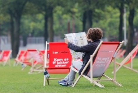 Effe zitten in de stad