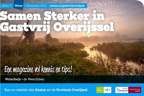 E-magazine Samen Sterker in Gastvrij Overijssel over waterrecreatie