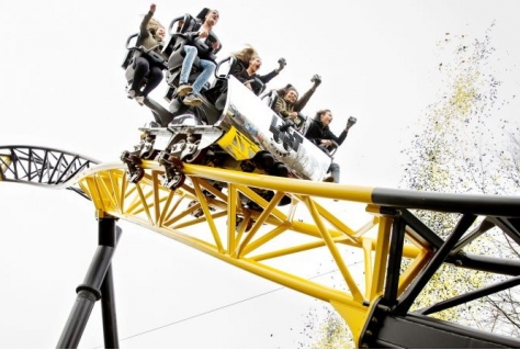 Walibi Lost Gravity heeft een heftige eerste drop