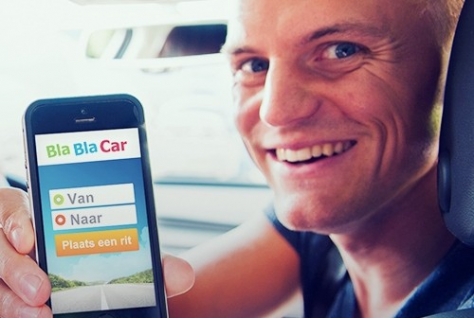 BlaBla Car start website in Belgie