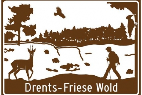 Drents Friese Wold op gebiedsbord