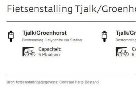 Fietsenstallingen in 9292