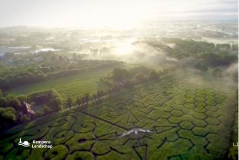 Zes hectare groot doolhof in Putte