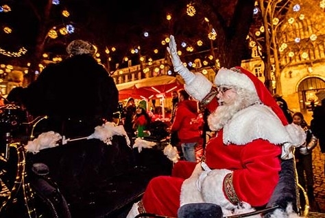 Kerstman aangekomen in Maastricht