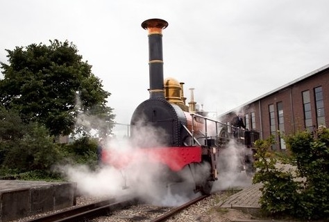 Arend symbool erfgoed van energie in Spoorwegmuseum