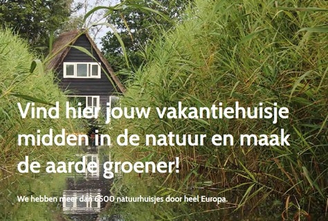 Geen korting maar een boom bij Natuurhuisje.nl 