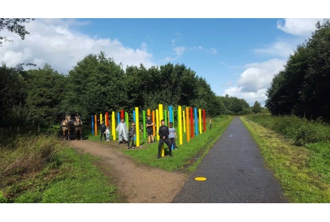 Kleurrijke kinderroute naar het Gagelbos