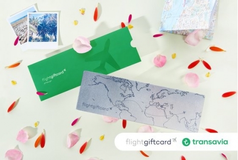 Cadeaukaart voor vlucht met Transavia