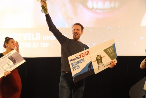 Joost Rietveld wint door Too Good To Go de Hotello of the Year 2019