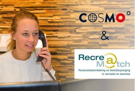 Recreamatch en Cosmo gaan samenwerken in  recruitment