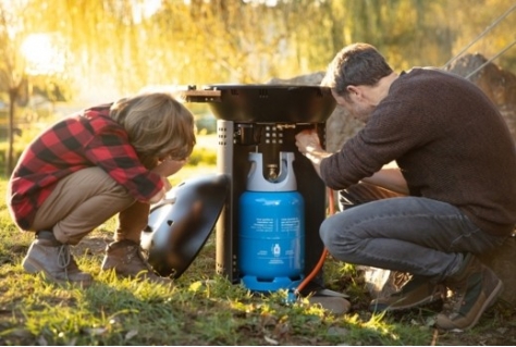 Groen gas voor kampeerder