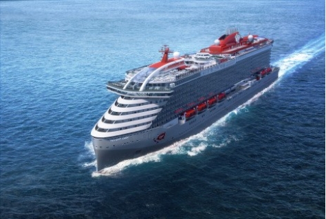 Virgin tweede cruiseschip valt op in het ontwerp