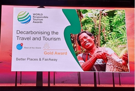 Better Places wint Golden Responsible Tourism Award
