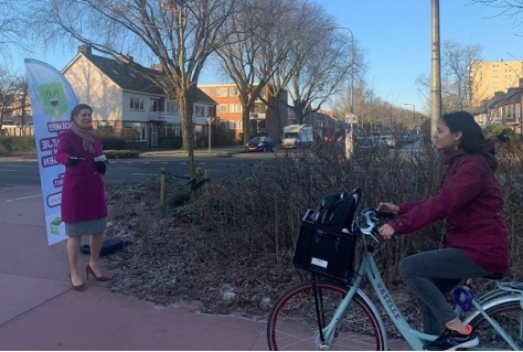 Fietsers belonen?