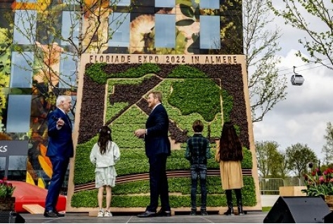 Feest voor Floriade met opening door de koning