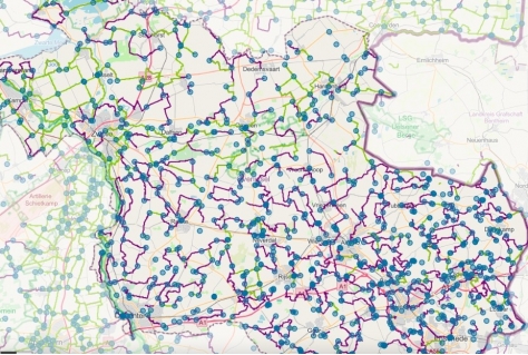 Hoge waardering fietsers en wandelaars voor routenetwerk Overijssel