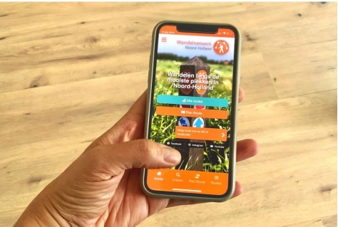 Wandelnetwerk Noord-Holland lanceert vernieuwde website en app