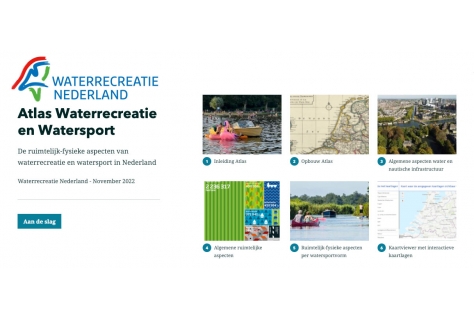 Waterrecreatie Nederland presenteert ‘Atlas Waterrecreatie en Watersport’