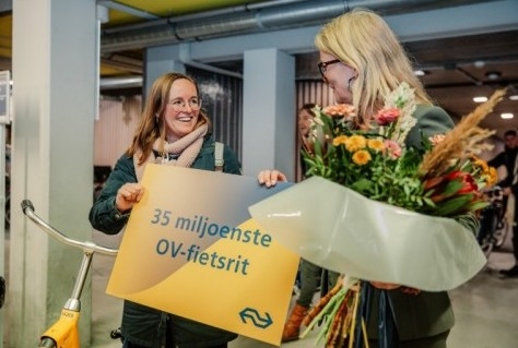 35 miljoenste rit OV-fiets