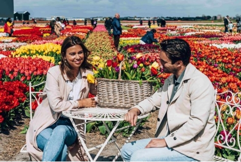 Tulip Experience geen fotodrukte in tulpenvelden (met video)