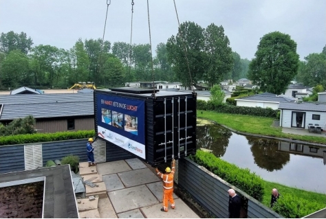 Primeur EuroParcs: zuivering zwembadwater in zeecontainer