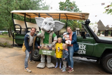 Miljoenste bezoeker voor Safaripark Beekse Bergen 