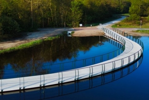 Op Texel fiets je over water