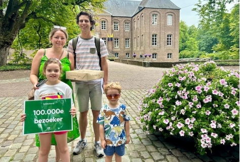 Kasteeltuinen Arcen viert vroege mijlpaal met 100.000e bezoeker