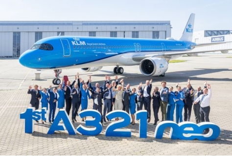 Eerste Airbus A321neo bij KLM