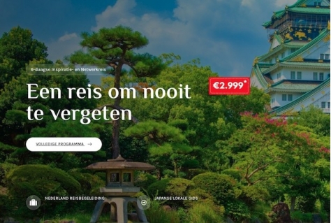 Inspiratie- en netwerkreis voor vrijetijdssector naar Wereld Expo in Japan