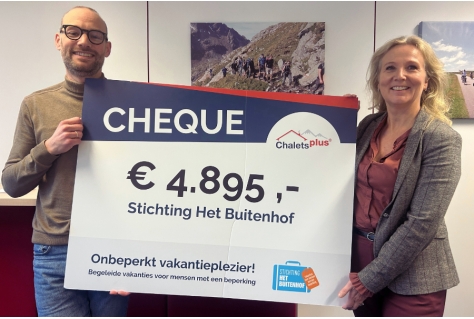 ChaletsPlus schenkt kerstkaartenbudget aan Stichting Het Buitenhof