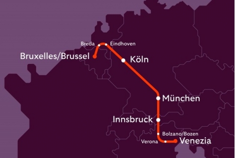 European Sleeper start nachttrein Brussel - Venetië op 5 februari