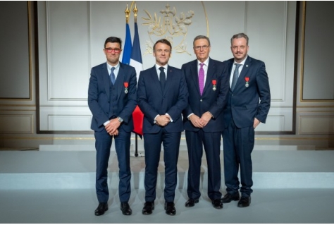 Benoeming tot Officier en Ridder van het Légion d'Honneur  