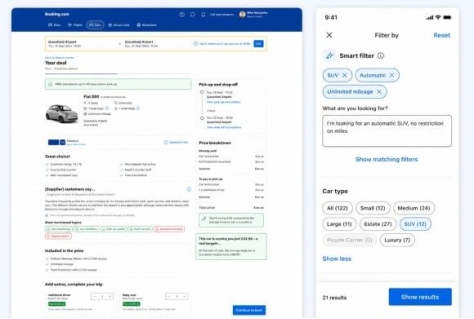 AI helpt klanten Booking.com bij beheren huurauto