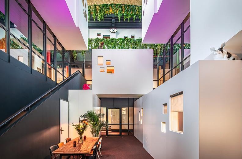 Het atrium.