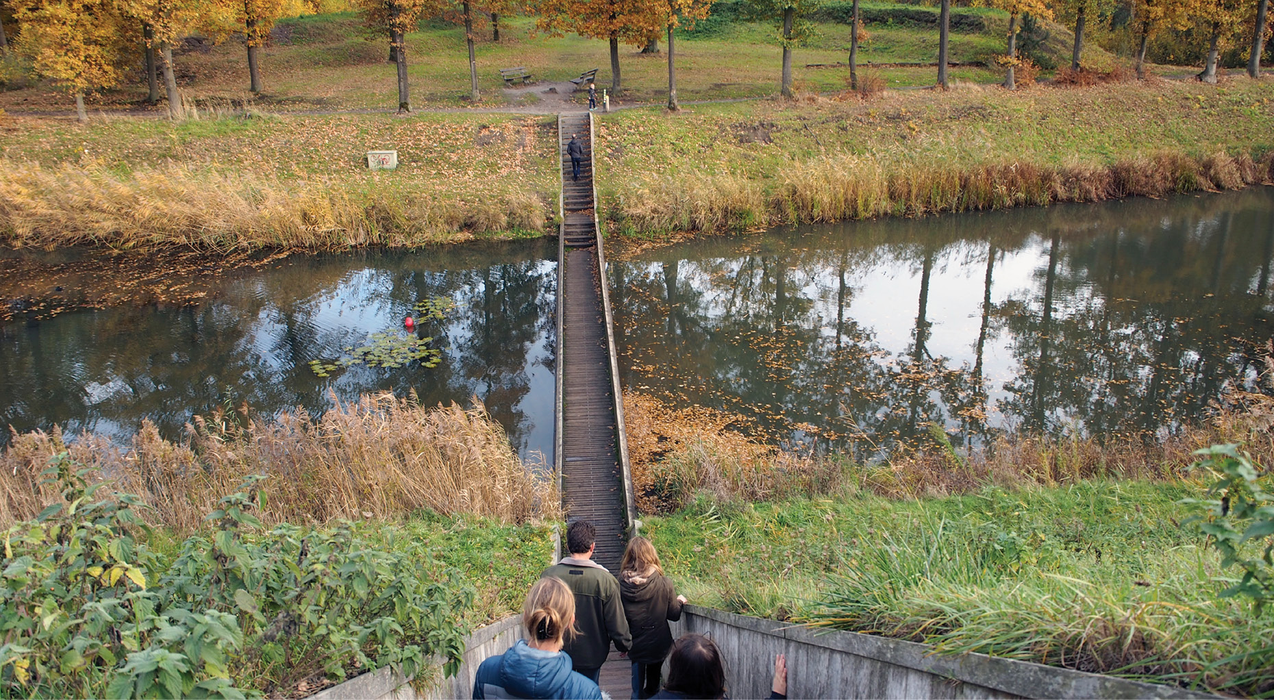 Mozesbrug bij Fort De Roovere in Halsteren bij Bergen op Zoom.