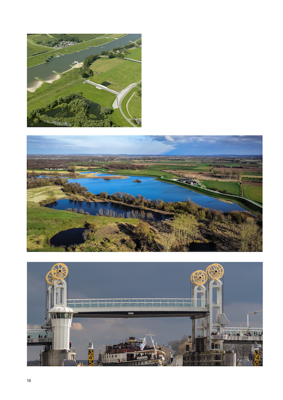 Regelwerken aan het Pannerdens kanaal bij Pannerden.
Ooijpolder bij Nijmegen.
Stadsbrug Kampen. Foto: Gerrit Veldman.