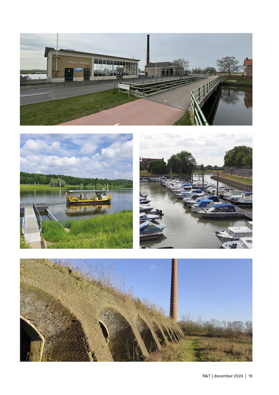 Boven: gemaal Veneriete bij Genemuiden.
Midden: het pontje bij Drielse Veer (links) en Jachthaven Zutphen. 
Onder: Steenfabriek bij Fortmond.