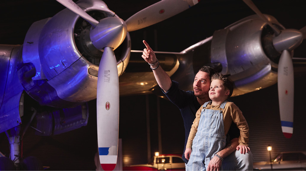 In Luchtvaartmuseum Aviodrome leren kinderen spelenderwijs alles over vliegtuigen. Foto: Gemeente Lelystad.